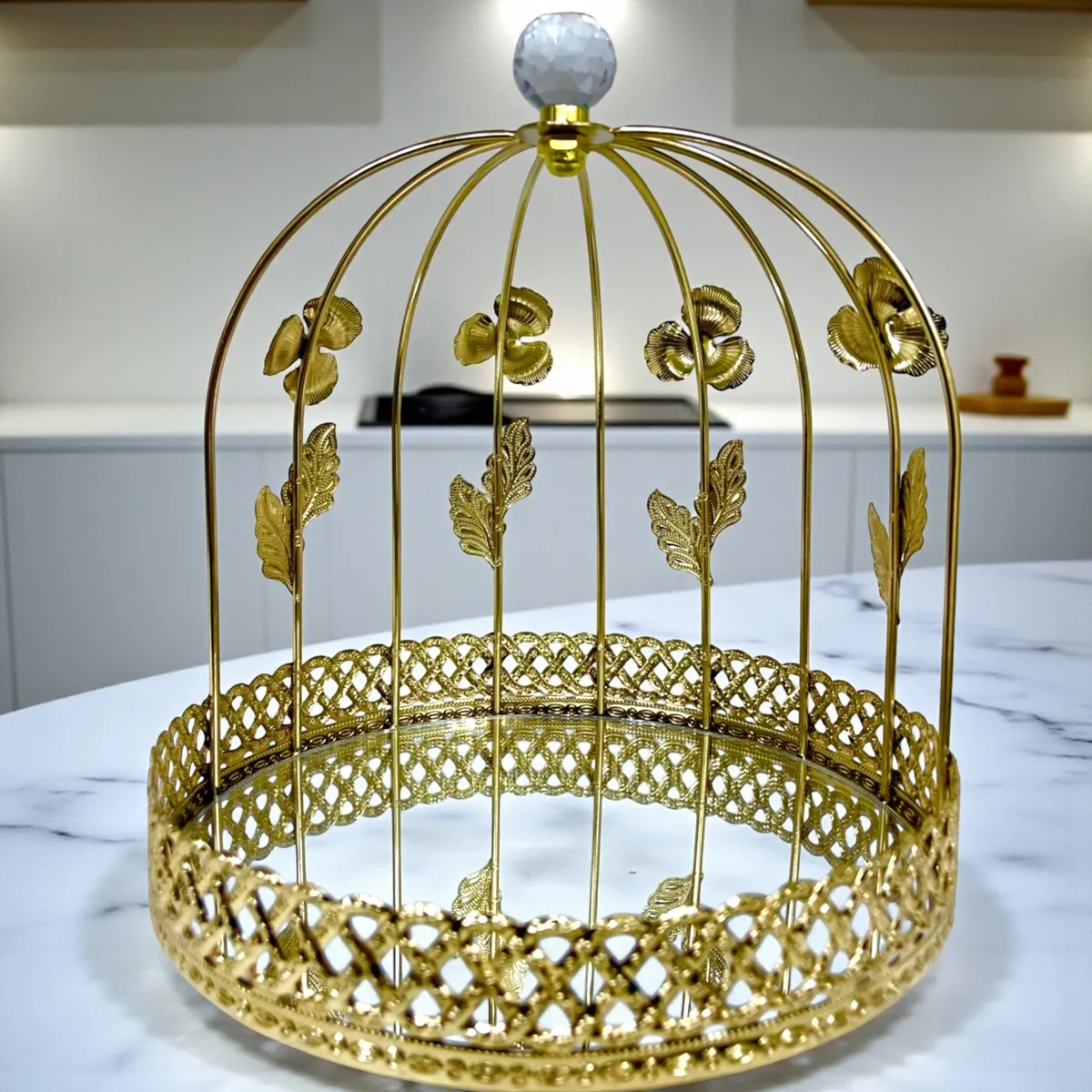 Présentoir Doré en Forme de Cloche PD-05