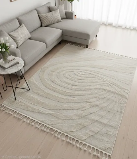 zarbia la fiesta  Beige Motif Spirale 2M/3M